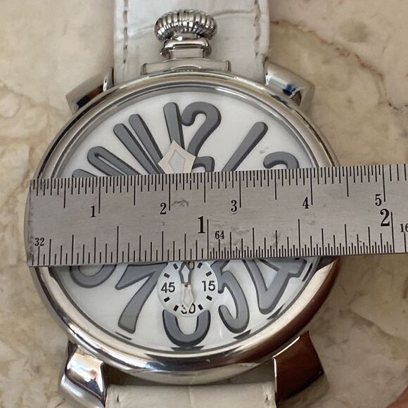 GaGà Milano Manuale 48mm Stainless Steel White - Picture 12 of 13